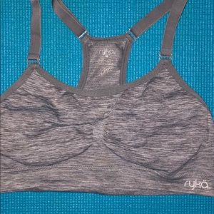 Heather Grey medium impact Sports Bra